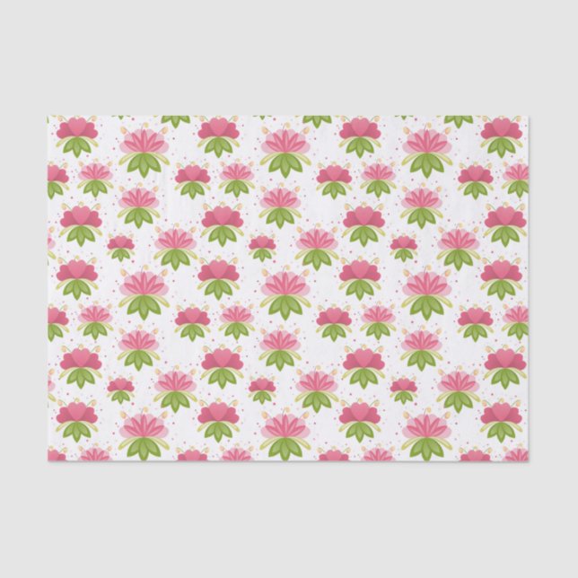 Herz und Blume Seidenpapier (Vorderseite)