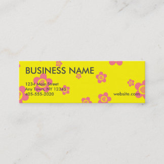 Herz- und Blumenberufliche Minikarten Mini Visitenkarte