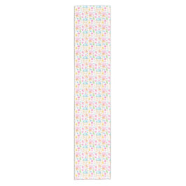 Herz und Cupcakes Süßes Aquarellmuster Kurzer Tischläufer