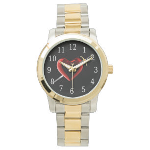 Herz- und Daggeruhr Armbanduhr