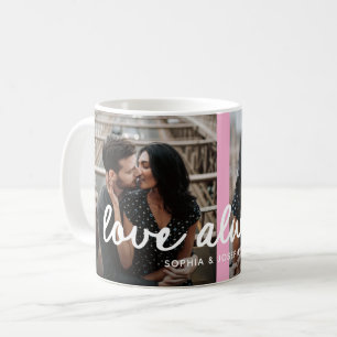 Herz und Foto in beliebiger Farbe   Romantische Li Kaffeetasse