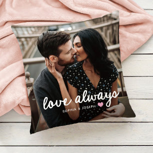 Herz und Foto in beliebiger Farbe   Romantische Li Kissen