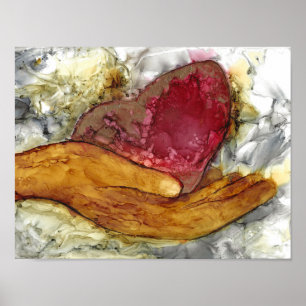 Herz und Hand 13 x 10" Poster