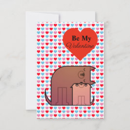 Herz und Hund - Valentinkarte Dankeskarte