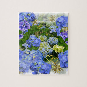 Herz und Hydrangeas Puzzle