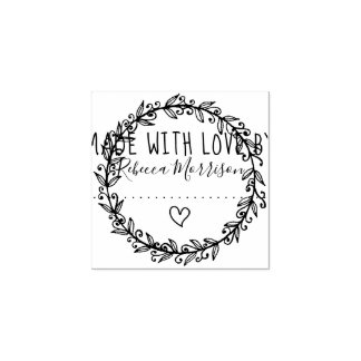 Herz und Kranz | Maßgeschneidert mit Liebe Gummistempel