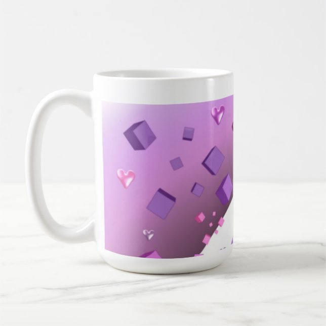 Herz und Kuben Tasse (Links)