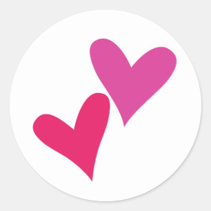 Herz und Liebe Aufkleber