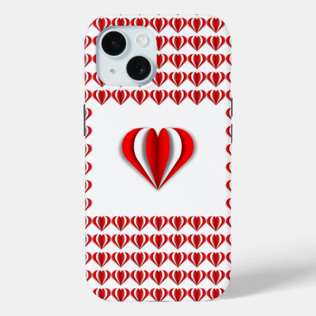 Herz und Liebe Case-Mate iPhone Hülle (Rückseite)