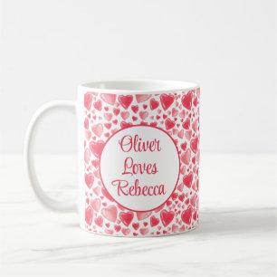 Herz und Liebe Personalisiert Kaffeetasse