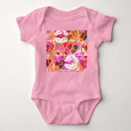 Herz und Lippen Baby Strampler