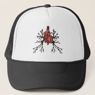 Herz und Lungen Truckerkappe