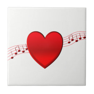 Herz und Musik Fliese