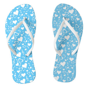 Herz und Musiknoten Flip Flops