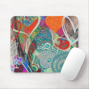 Herz und Paisley Mouse Pad Mousepad
