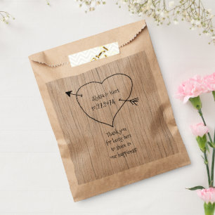 Herz und Pfeil für Hochzeiten Geschenktütchen