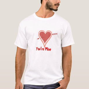 Herz und Pfeil rot T-Shirt
