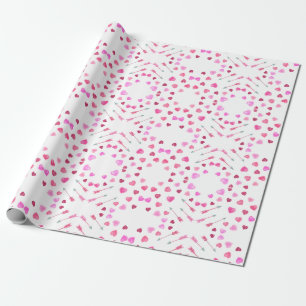 Herz und Pfeile Valentinstag Wrapping Paper Geschenkpapier