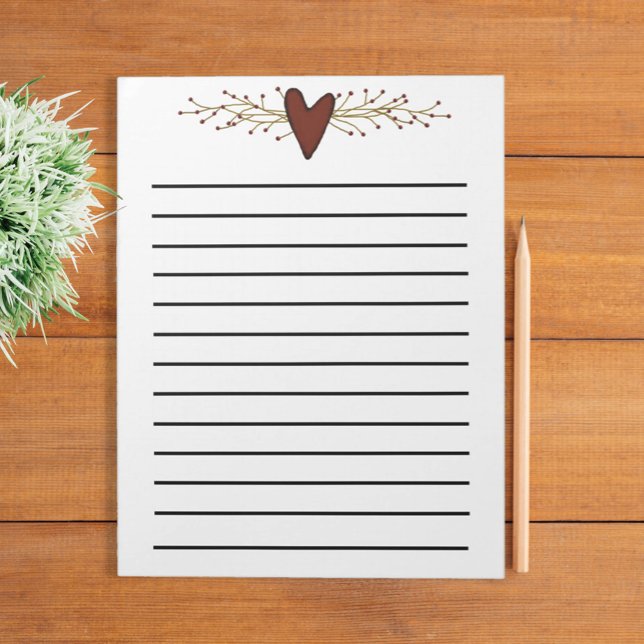 Herz und Pip Berries Dark Linke Notepad Notizblock (Von Creator hochgeladen)