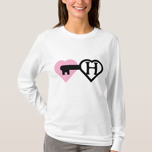 Herz und Schlüssel T-Shirt (Vorderseite)