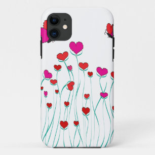 Herz und Schmetterlinge Valentinische Liebe Case-Mate iPhone Hülle