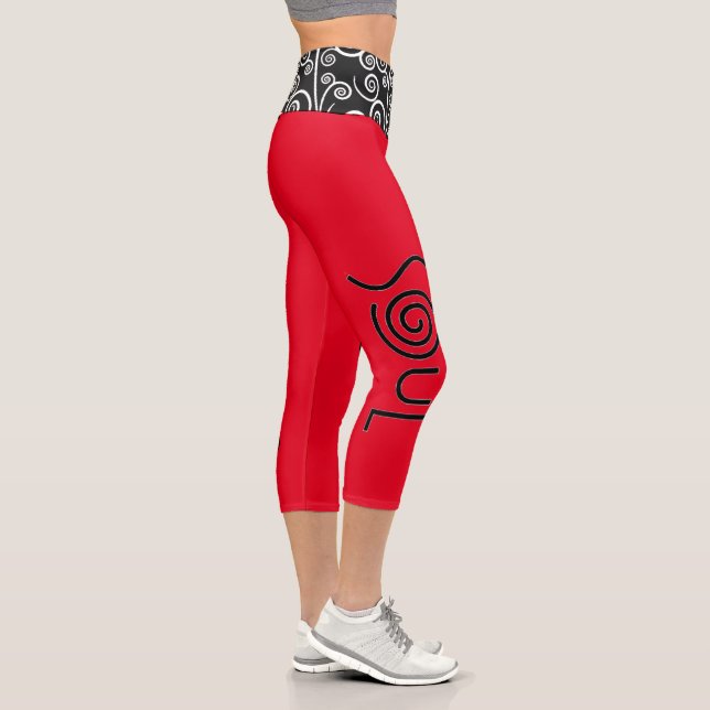 Herz und Soul Hochgebranntes Riesengebirge Capri Leggings (Rechts)