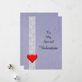 Herz- und Spitzen-Special Valentinstag Feiertagskarte