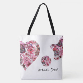 Herz-und Star-Multiprint-Tasche, groß