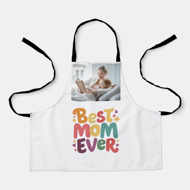 Herz und Sterne Beste Mama je Schürze (Vorderseite)