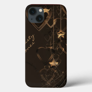 Herz und Sterne - Schokolade und Gold iPad Fall Case-Mate iPhone Hülle