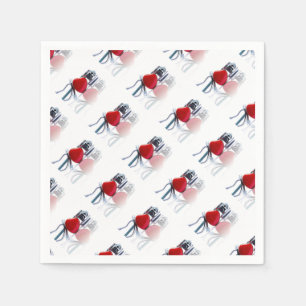 Herz-und Stethoscope-Party Serviette