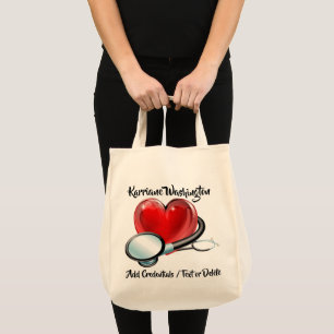 Herz und Stethoskop Medizinische Tasche