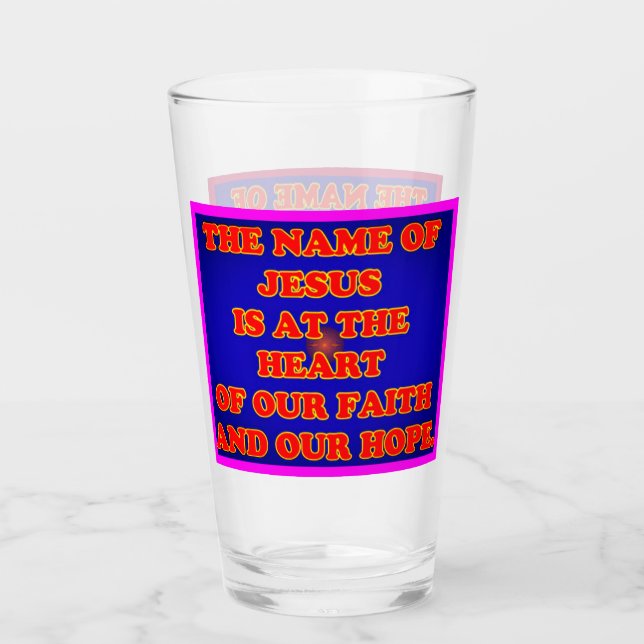 Herz unseres Glaubens und Hoffnung: Der Glas (Vorderseite)