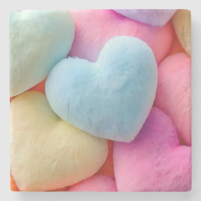 Herz-Untersetzer Steinuntersetzer (Vorderseite)