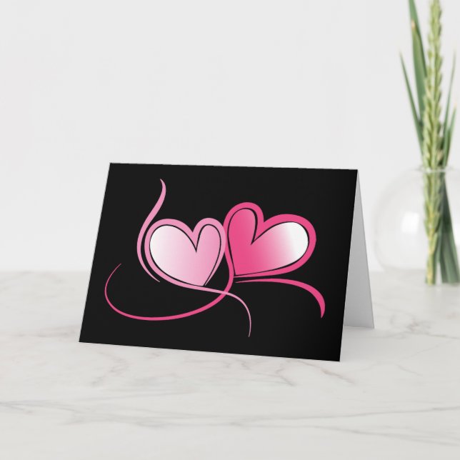 Herz-Valentine-Karte Feiertagskarte (Vorderseite)