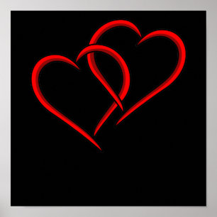 Herz Valentine Niedlich Romantischer Valentinstag Poster