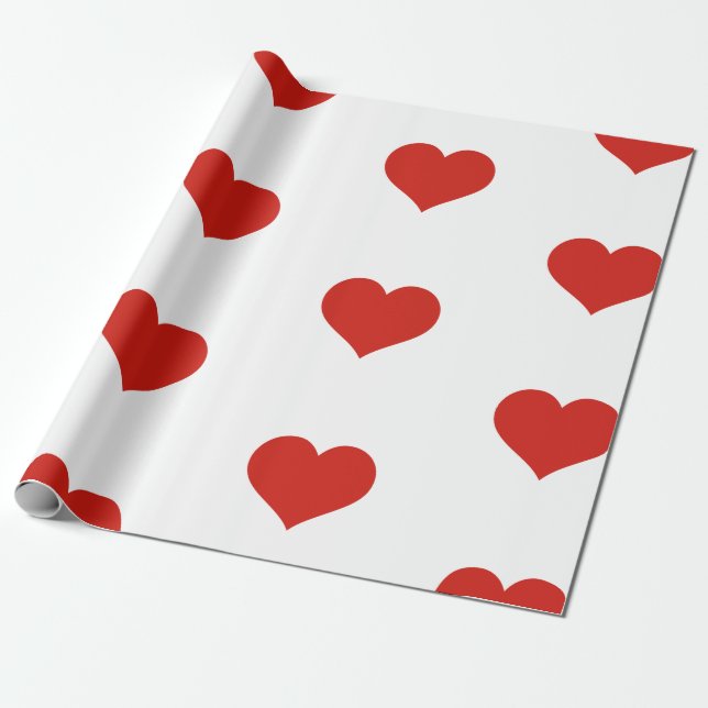 HERZ Valentine's Day Wrapping Paper Geschenkpapier (Ungerollt)