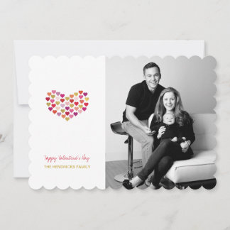 Herz | Valentinstag Fotokarte Feiertagskarte