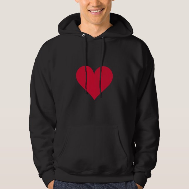Herz Valentinstag Liebe Herz Hoodie (Vorderseite)