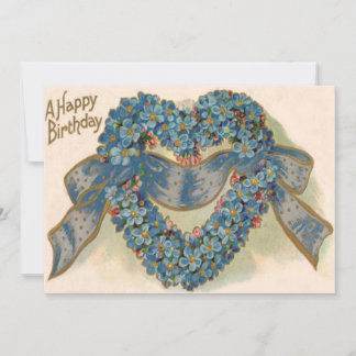 Herz vergessen Sie mich nicht floral.