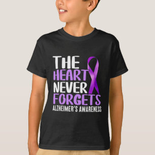 Herz vergisst nie Alzheimerheimer's Bewusstsein T-Shirt