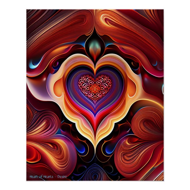 Herz - Verlangen Poster (Vorderseite)