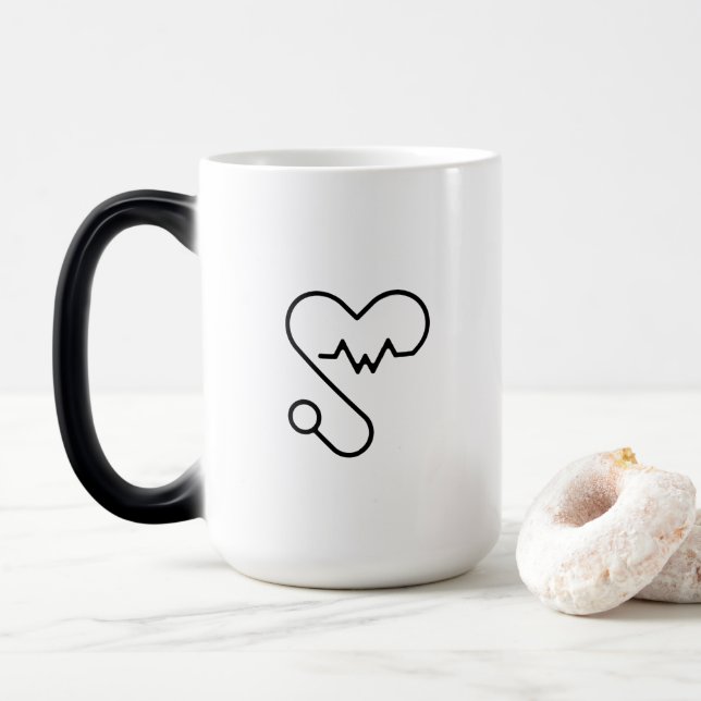 Herz Verwandlungstasse (Mit Donut)