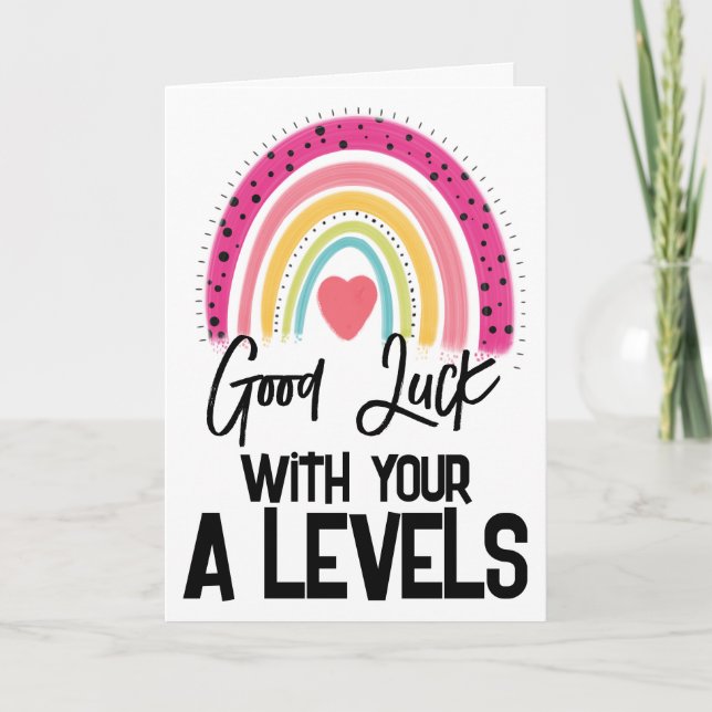 Herz: Viel Glück Sie haben diese Prüfung Got! Karte (Vorderseite)