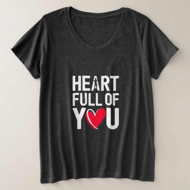 Herz voll von dir | T-Shirt (Design vorne)