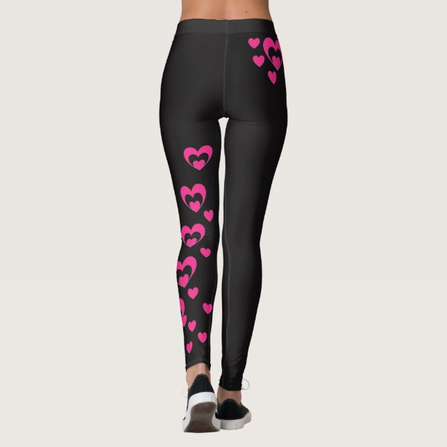 Herz voll von Liebe Leggings (Rückseite)