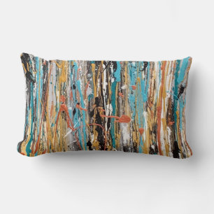 Herz von Gold Cotton Lumbar Kissen Kissen