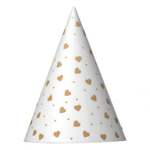Herz von Gold Party Hat Partyhütchen