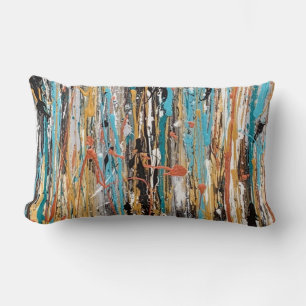 Herz von Gold Poly Lumbar Kissen Kissen