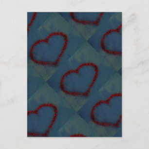 Herz von Heiligen Beeren Postkarte